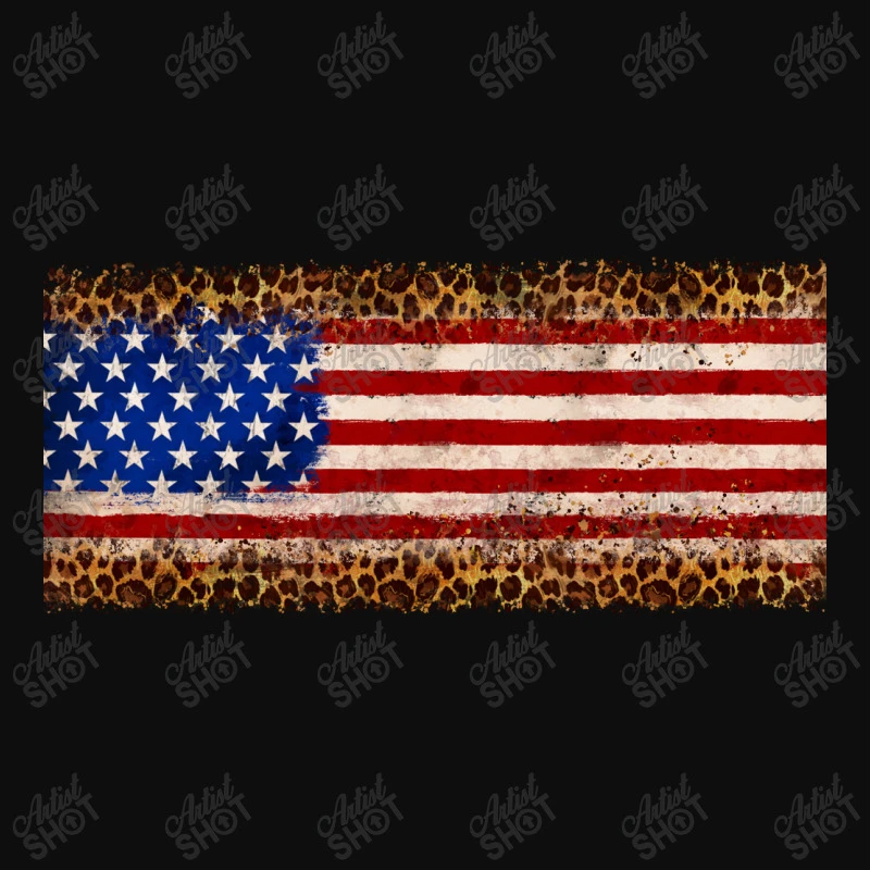 Usa Flag Leopard Crop Top - Image 3