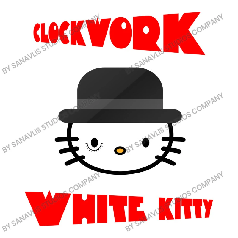 Clockwork White Kitty Crop Top - Image 3