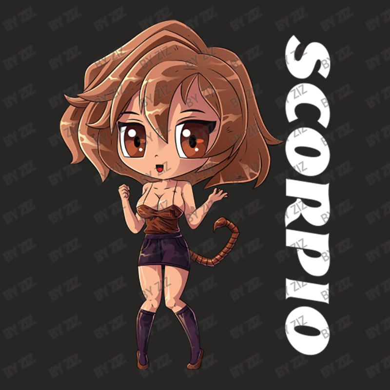 Zodiac Scorpio Girl Astrology Horoscope Sign Cute Ladies Fitted T-Shirt - Image 5