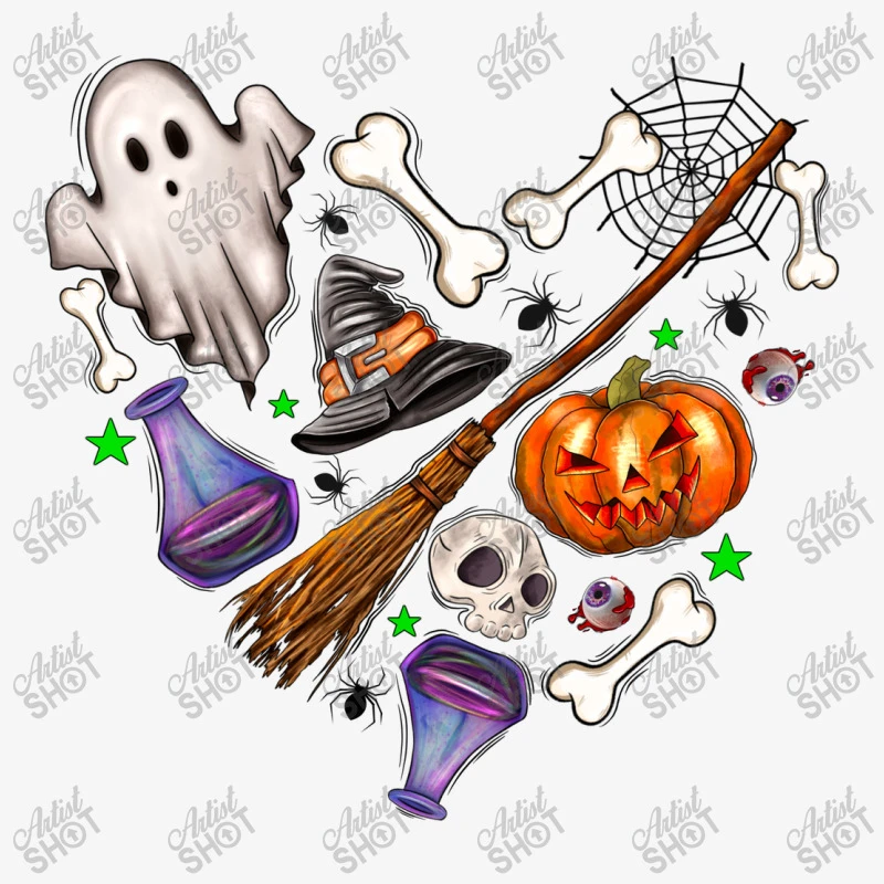 Love Halloween Ladies Fitted T-Shirt - Image 5