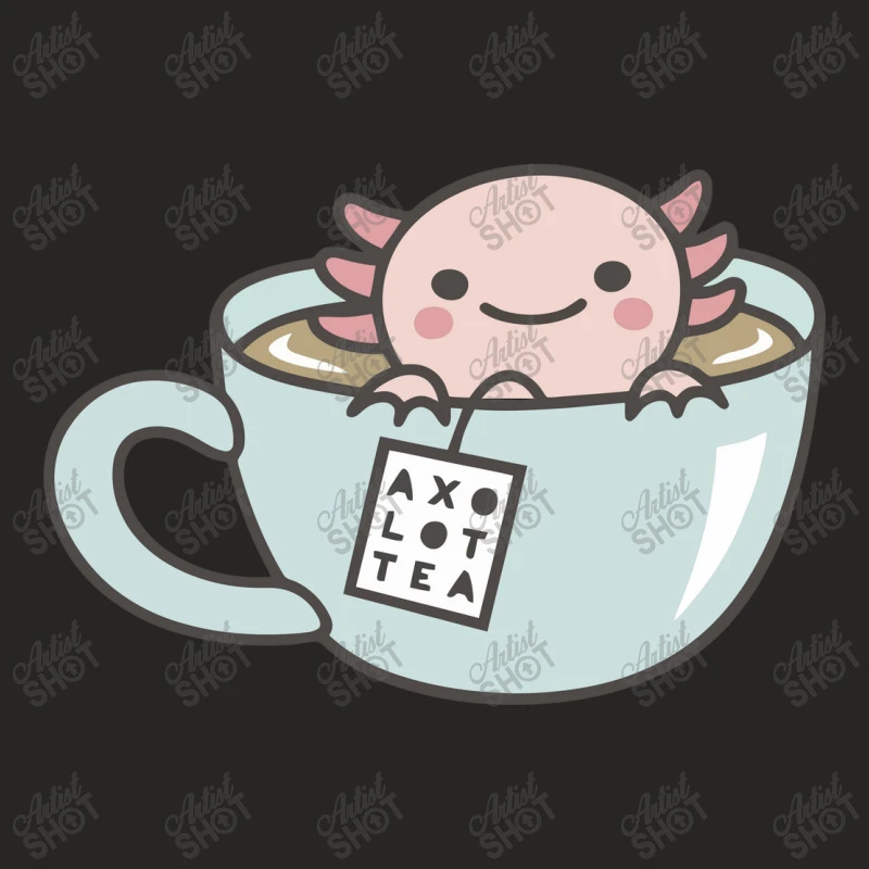 Axolotl Tea Ladies Fitted T-Shirt - Image 5