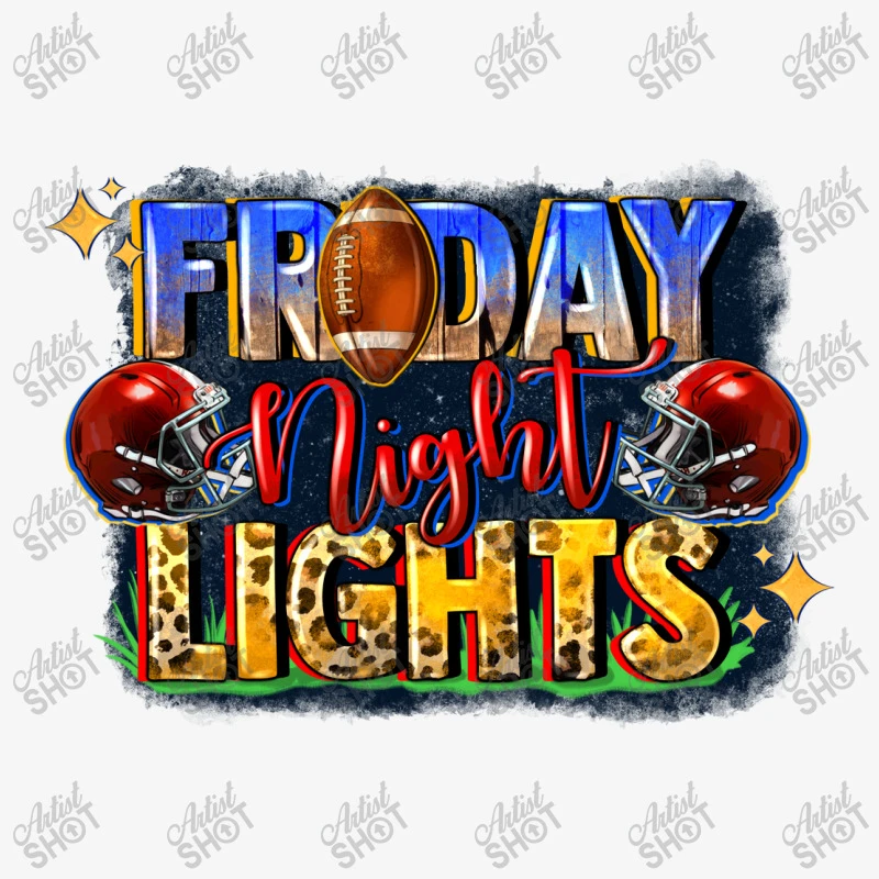 Friday Night Lights Football Ladies Fitted T-Shirt - Image 5