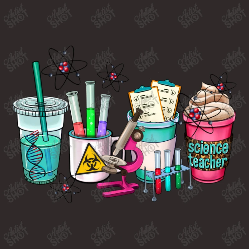 Science Teacher Coffee Cups Racerback Tank - Image 5