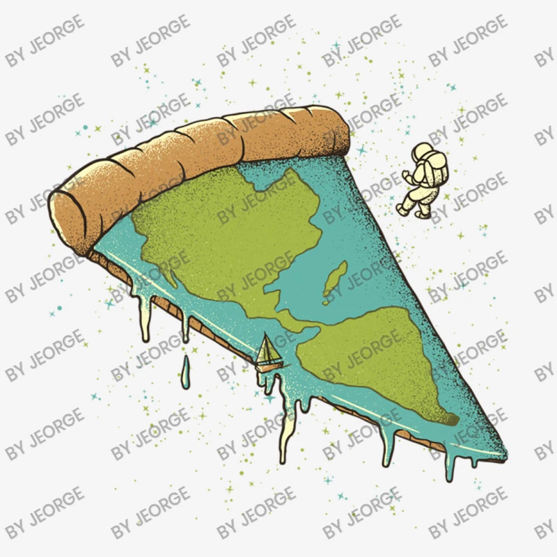 Pizza Earth All Over Women's T-shirt - Image 5