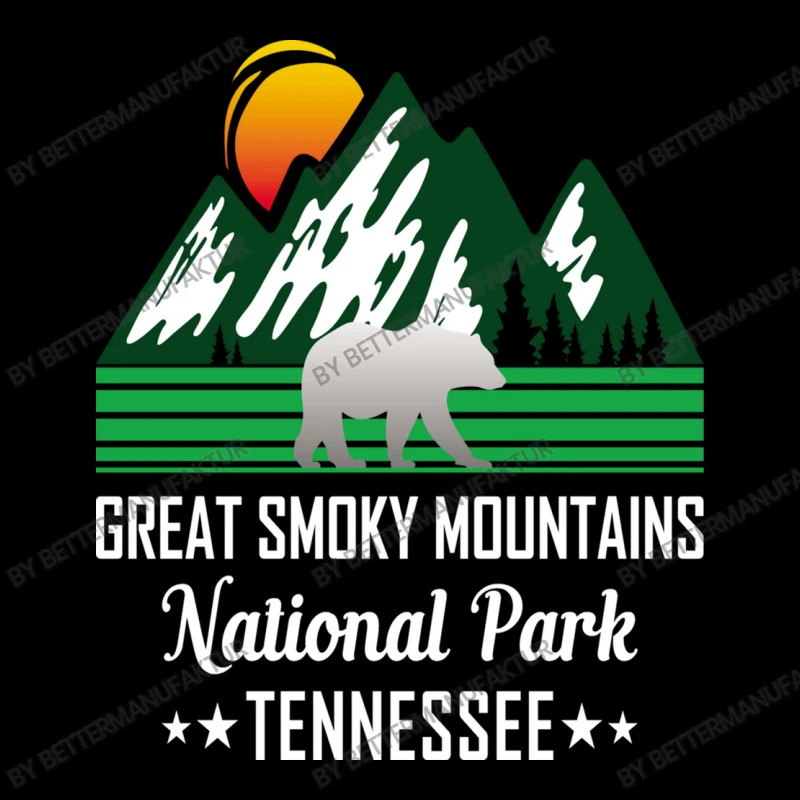 Vintage Great Smoky Mountains National Park Tennes Women's V-Neck T-Shirt - Image 5