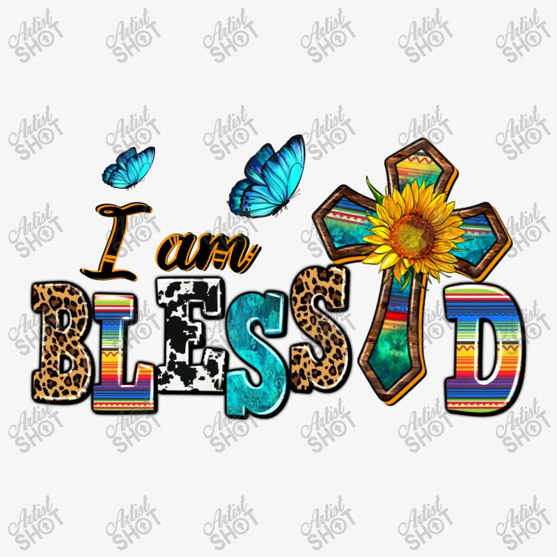 ı Am Blessed Ladies Fitted T-Shirt - Image 5