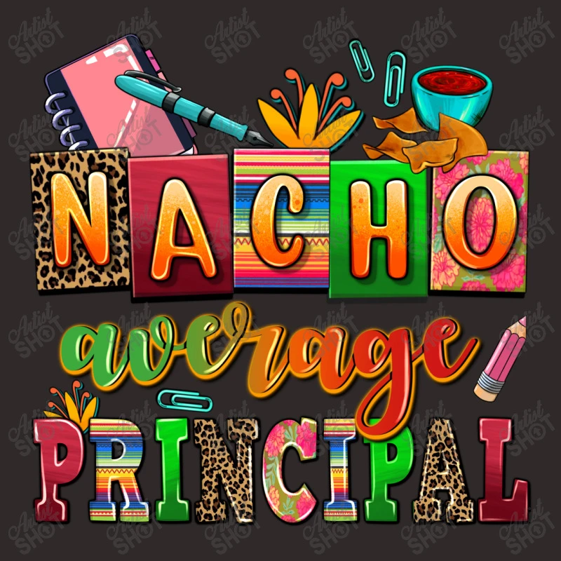 Nacho Average Principal Racerback Tank - Image 5