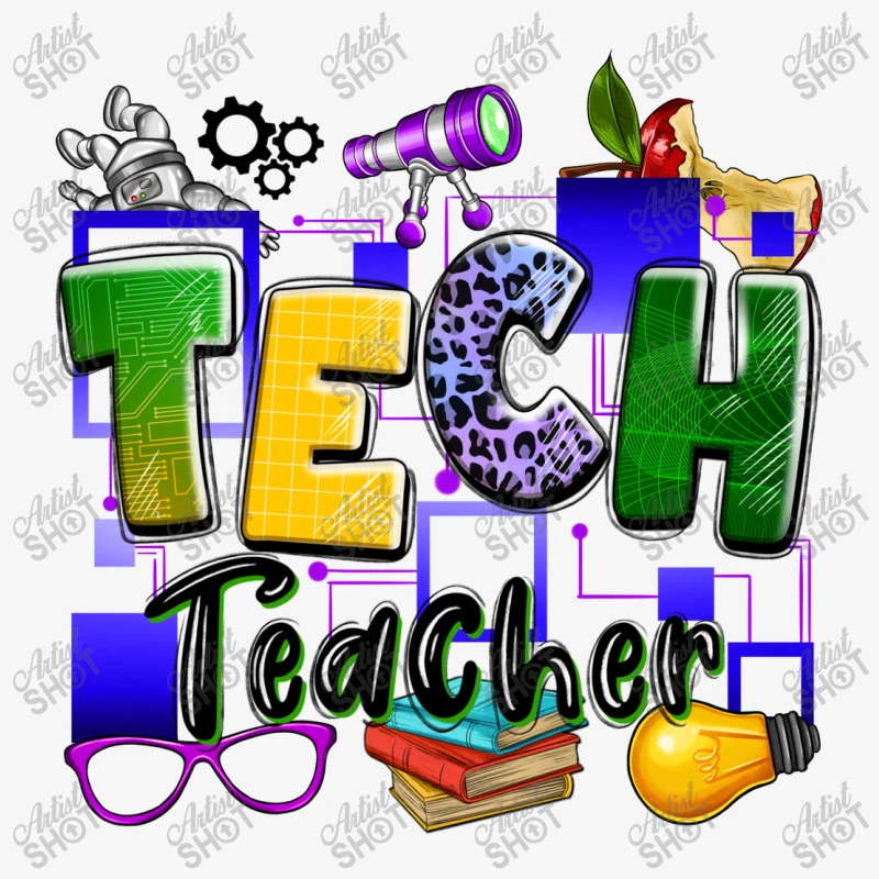 Tech Teacher Ladies Fitted T-Shirt - Image 5