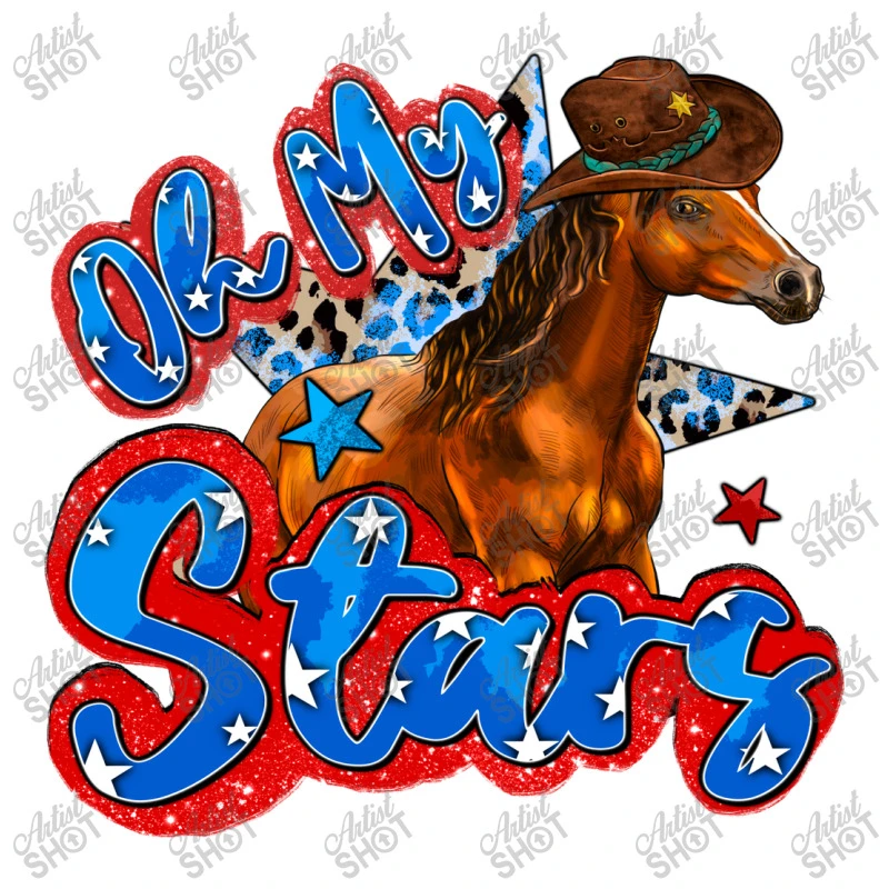 Oh My Stars Horse Women's V-Neck T-Shirt - Image 5