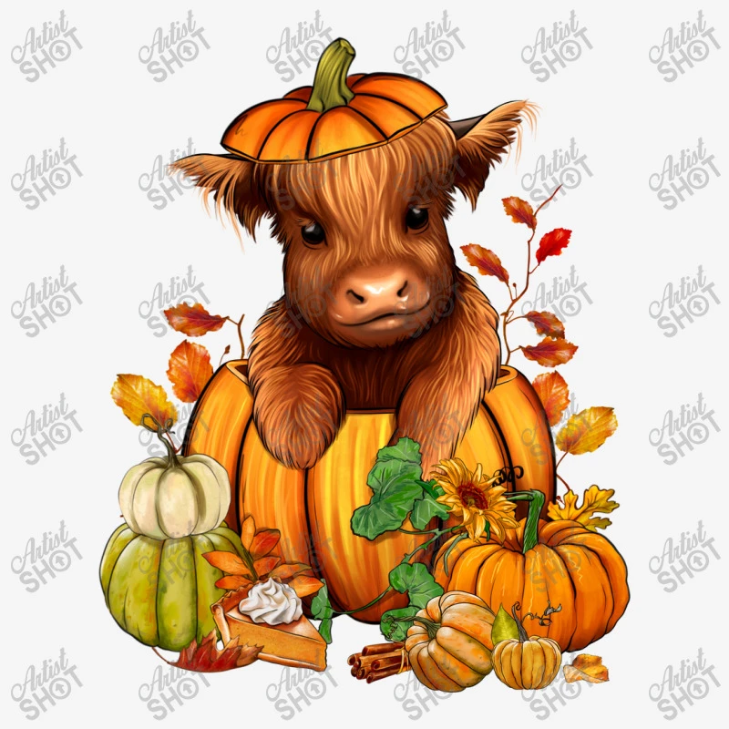 Fall Autumn Heifer Pumpkin All Over Women's T-shirt - Image 5
