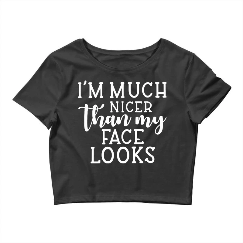 With Funny Sayings Crop Top