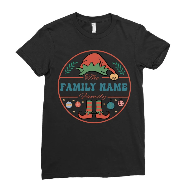 Crm21112218 The (family Name) Family Svg Ladies Fitted T-Shirt - Image 3