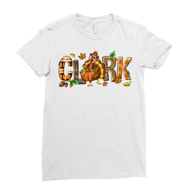 Personalized Thanksgiving Ladies Fitted T-Shirt - Image 3