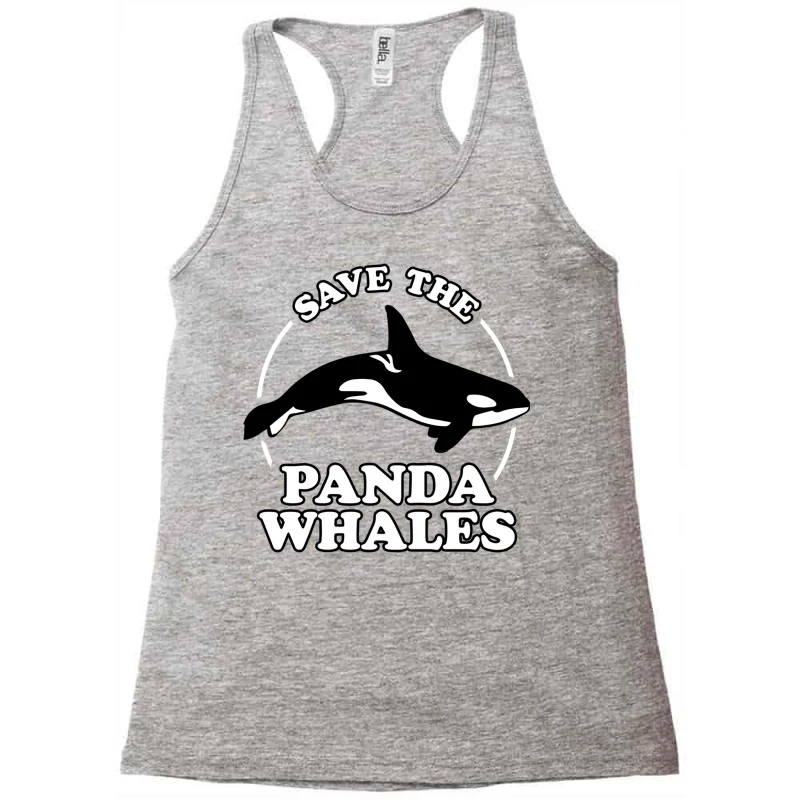 Save The Panda Whales Racerback Tank - Image 3
