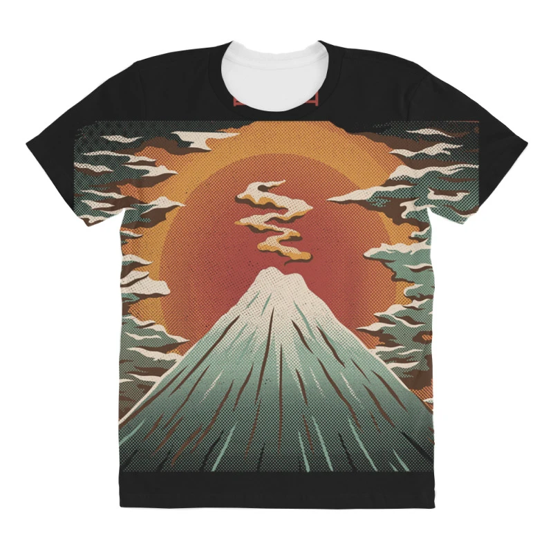 Mount Fuji Light All Over Women's T-shirt - Image 3
