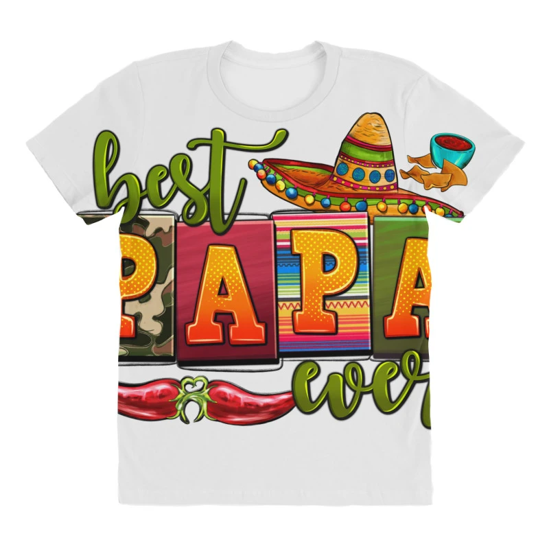 Best Papa Ever All Over Women's T-shirt - Image 3