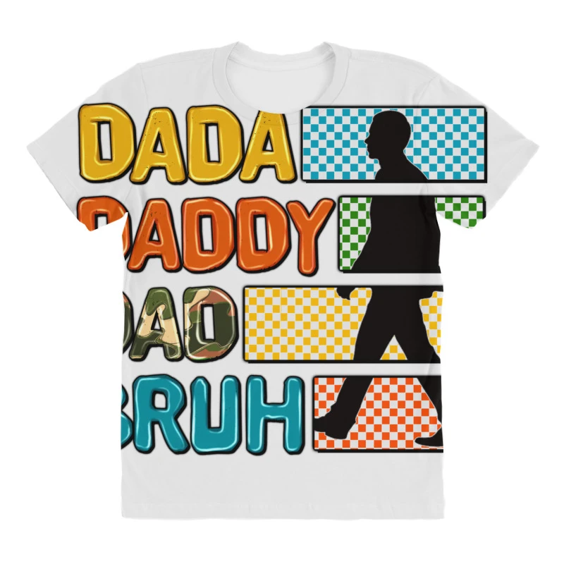 Dada Daddy Dad Bruh All Over Women's T-shirt - Image 3