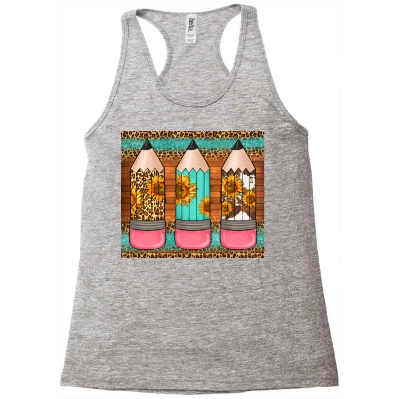 Western Teacher Pencils Racerback Tank - Image 3