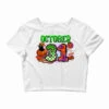 October 31 Halloween Crop Top