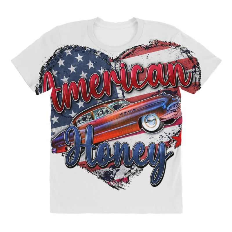 American Honey All Over Women's T-shirt - Image 3