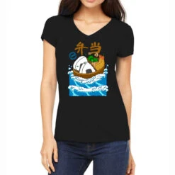 Bento In The Wave Women's V-Neck T-Shirt