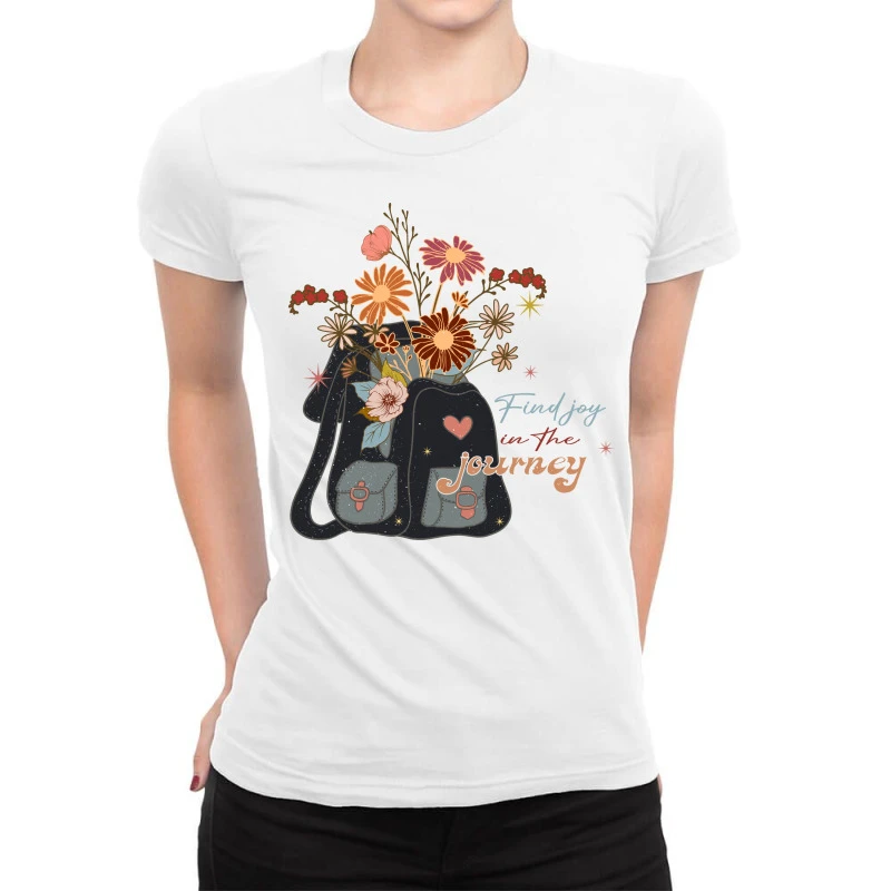 Find Joy In The Journey Sublimation Ladies Fitted T-Shirt