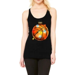 Christmas Baskeball Racerback Tank