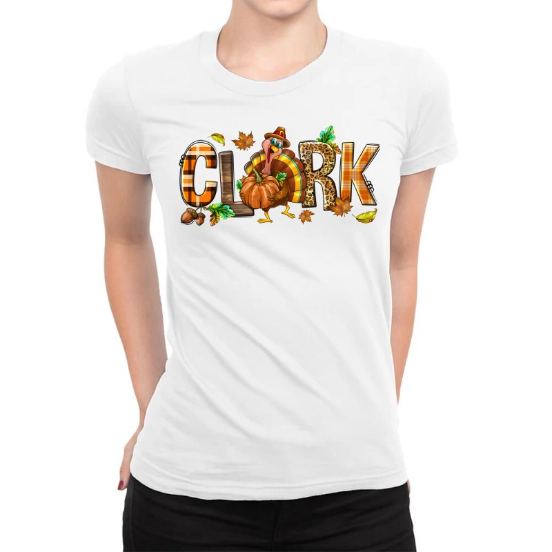 Personalized Thanksgiving Ladies Fitted T-Shirt