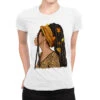 Fall Afro Woman Ladies Fitted T-Shirt