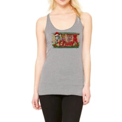 Christmas Western Papa Claus Racerback Tank