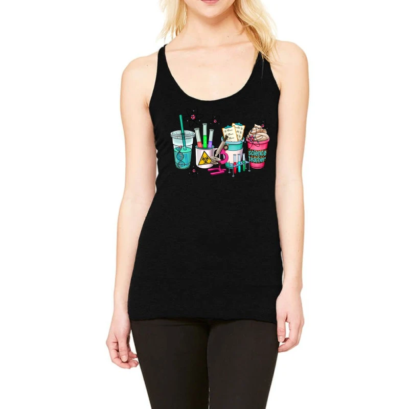 Science Teacher Coffee Cups Racerback Tank