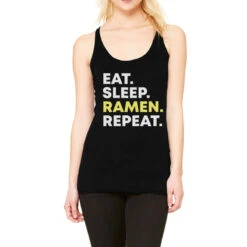 Eat Sleep Ramen Repeat Racerback Tank