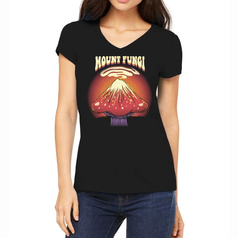 Mount Fungi Women's V-Neck T-Shirt
