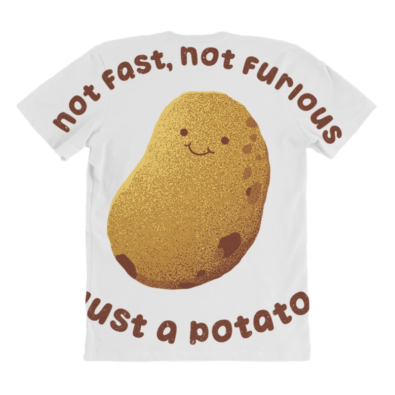 Not Fast Not Furious, Just A Potato All Over Women's T-shirt - Image 4