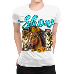 Western Show Mom Horse All Over Women's T-shirt