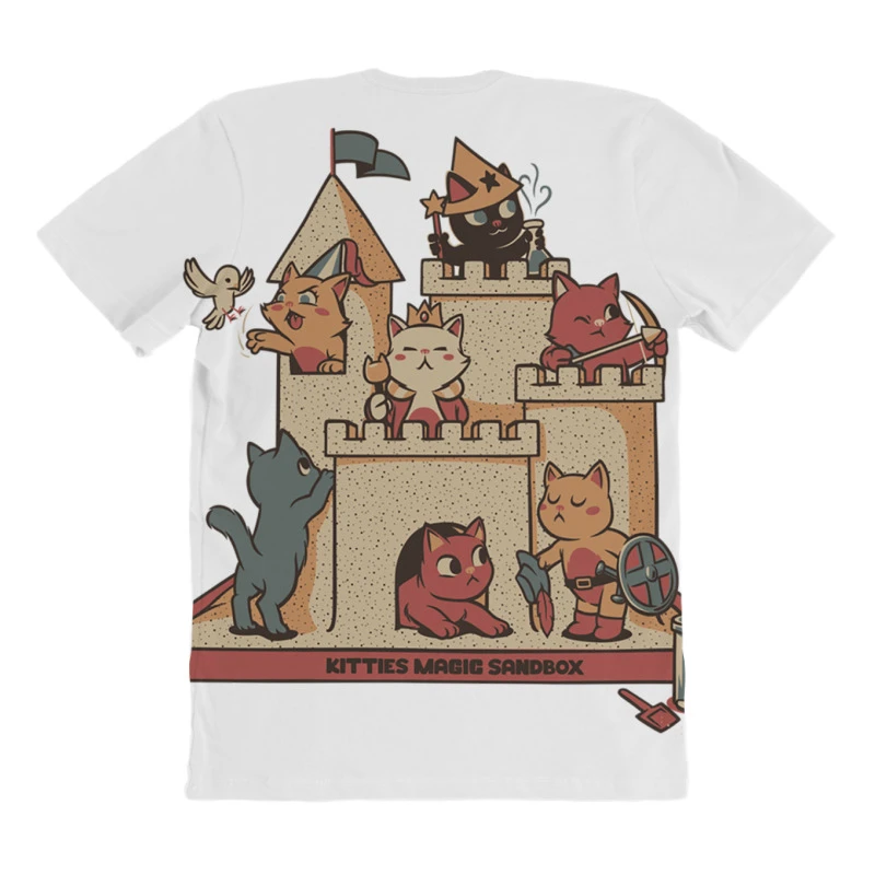 Sandbox Summer Cat Spring Break All Over Women's T-shirt - Image 4