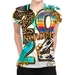 2024 Graduate Leopard All Over Women's T-shirt