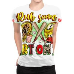 Rub Some Dirt On It Softball All Over Women's T-shirt