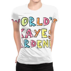 World S Okayest Gardener Gift Idea All Over Women's T-shirt
