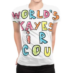 World S Okayest Girl Scout Gift Idea All Over Women's T-shirt