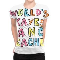 World S Okayest Dance Teacher Gift Idea All Over Women's T-shirt