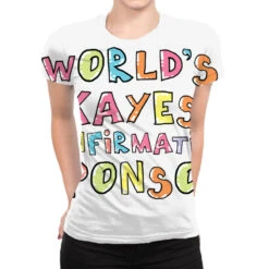 World S Okayest Confirmation Sponsor Gift Idea All Over Women's T-shirt