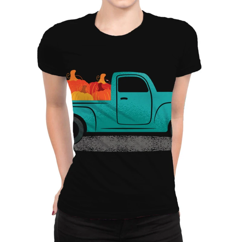 Vintage Pumpkin Truck Fall Funny Halloween Party G All Over Women's T-shirt
