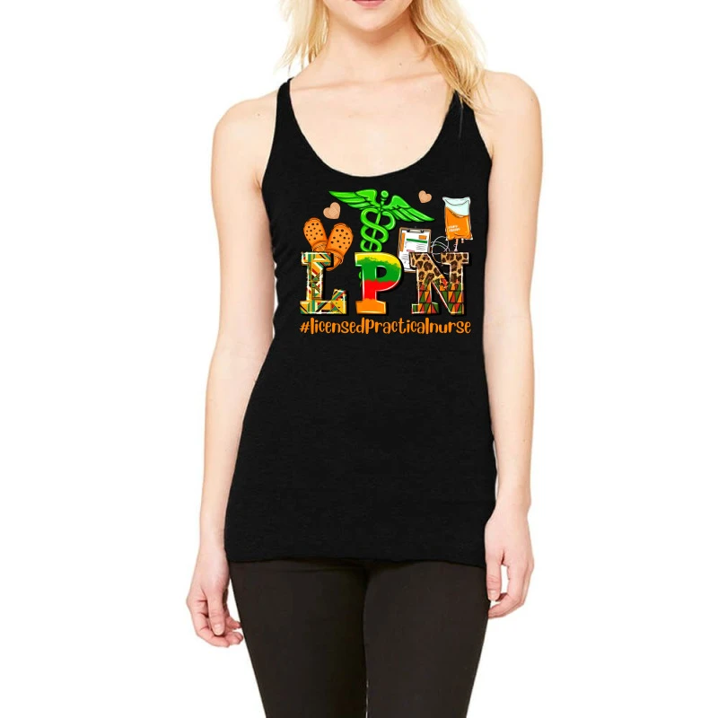 Lpn Juneteenth Licensed Practical Nurse Racerback Tank