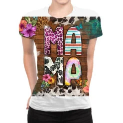 Western Mama Floral All Over Women's T-shirt