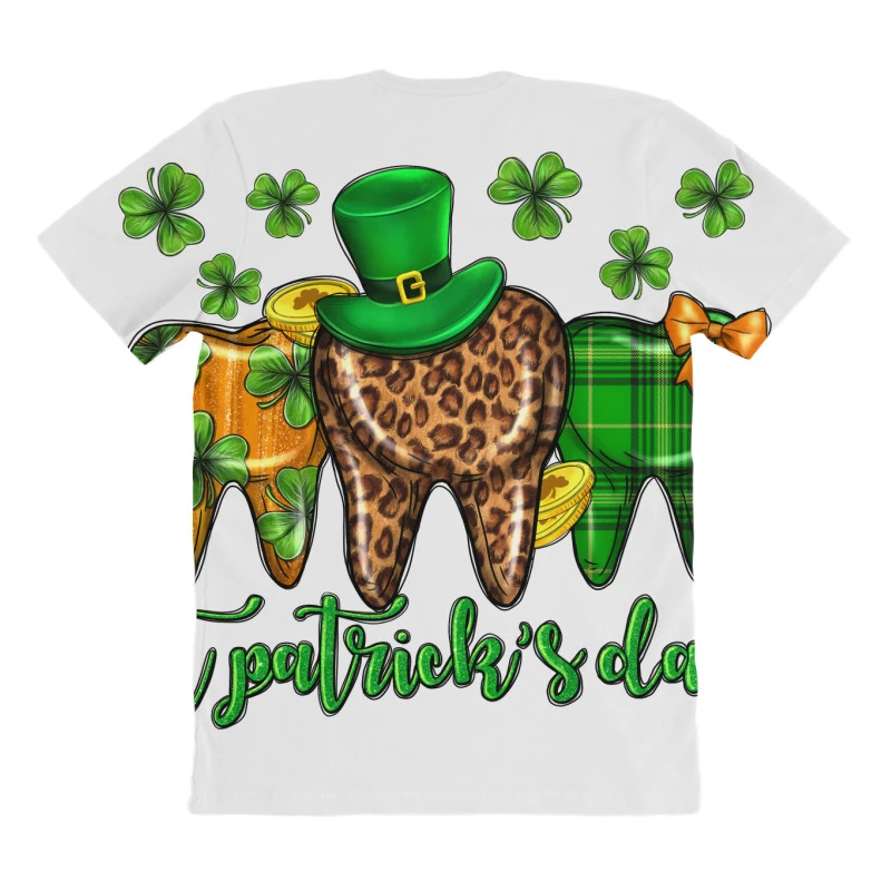 Dentist St. Patrick's All Over Women's T-shirt - Image 4