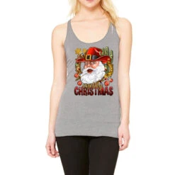 Cowboy Christas Santa Racerback Tank
