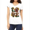 Sunflower Love Lady Of Guadalupe Women's V-Neck T-Shirt