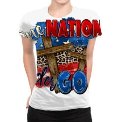 One Nation Under God All Over Women's T-shirt