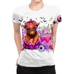 Halloween Heifer Coffee Cups All Over Women's T-shirt